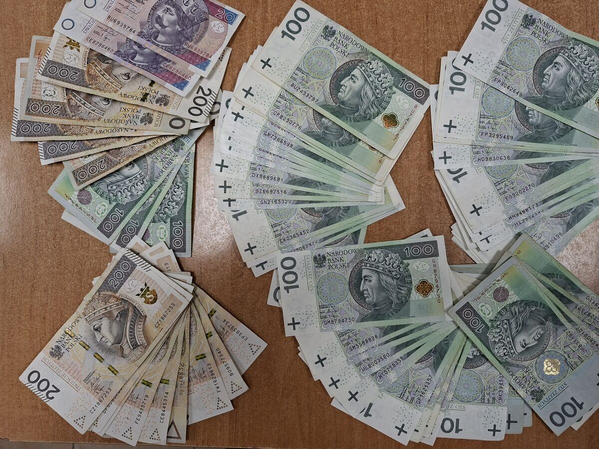Zabezpieczone pieniądze.