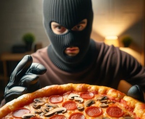 złodziej pizza