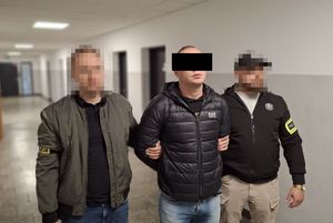 policjanci i włamywacz