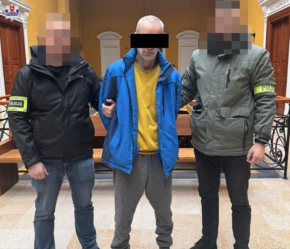 zatrzymany mężczyzna