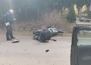 zatrzymany motocyklista
