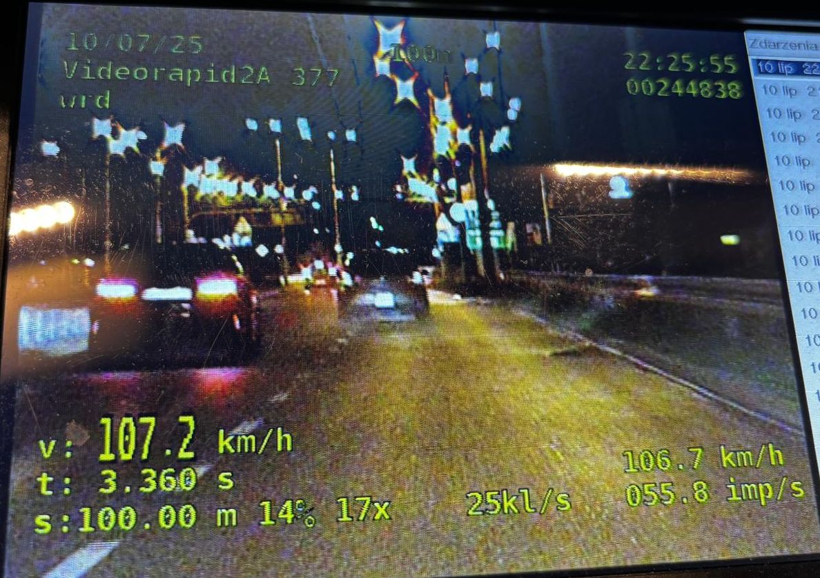 kadr z policytjnego viderejstartora