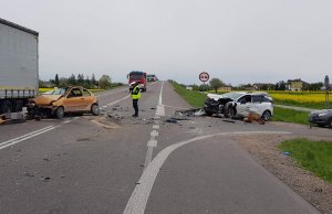 fot.: wypadek w Niedrzwicy Dużej