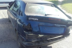 fot.:  kierowany przez 28-latka citroen