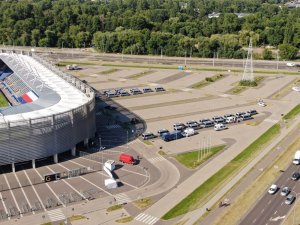 widok stadionu z lotu ptaka