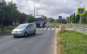 pojazd osobowy uczestniczący w wypadku